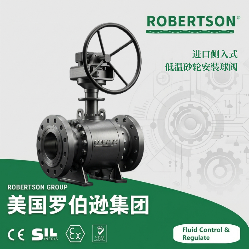 进口侧入式低温砂轮安装球阀-美国罗伯逊ROBERTSON