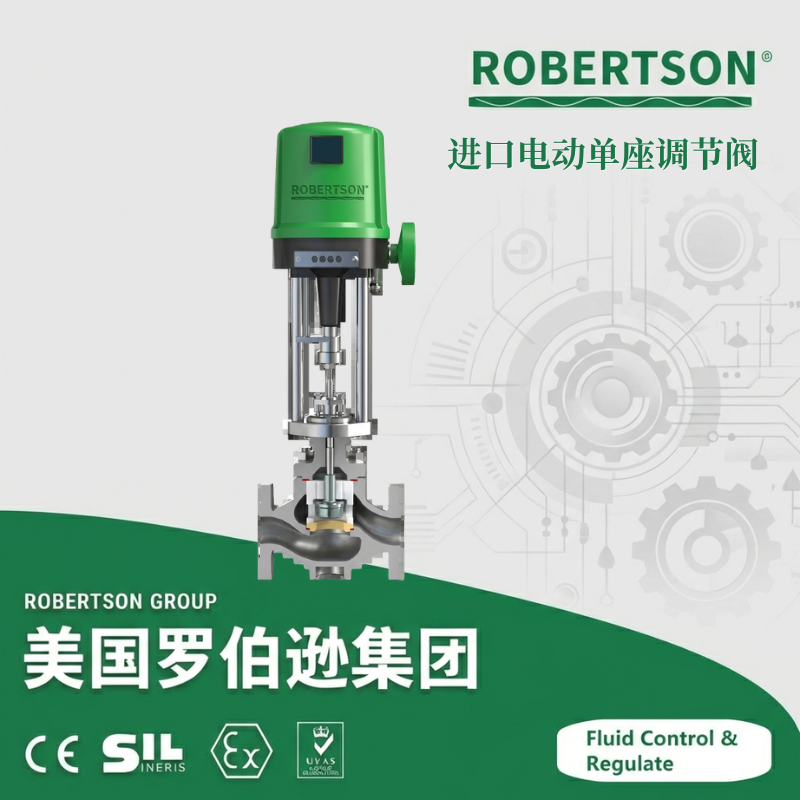 进口电动单座调节阀-美国罗伯逊ROBERTSON