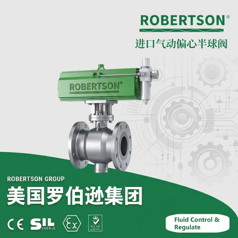 进口气动偏心半球阀-美国罗伯逊ROBERTSON