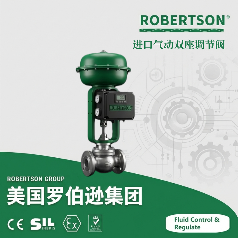 进口气动双座调节阀-美国罗伯逊ROBERTSON