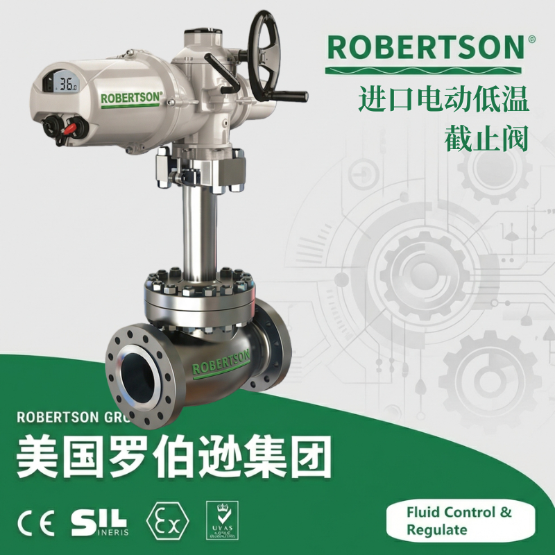 进口电动低温截止阀-美国罗伯逊ROBERTSON