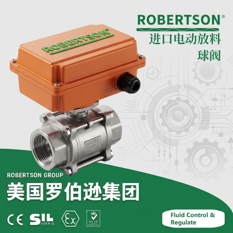 进口电动放料球阀-美国罗伯逊ROBERTSON