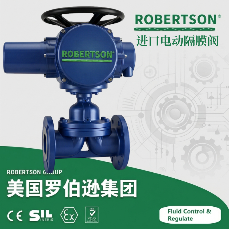 进口电动隔膜阀-美国罗伯逊ROBERTSON