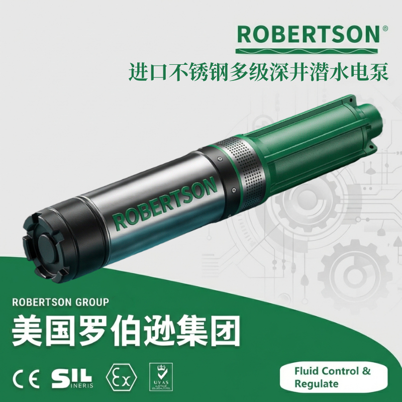 进口不锈钢多级深井潜水电泵-美国罗伯逊ROBERTSON