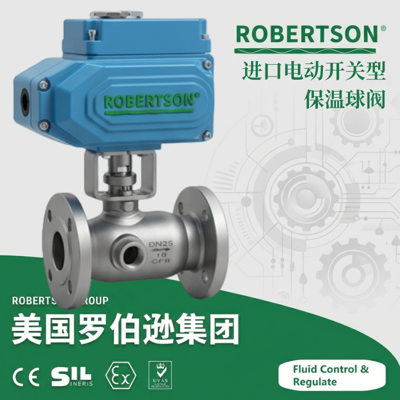 进口电动开关型保温球阀-美国罗伯逊ROBERTSON