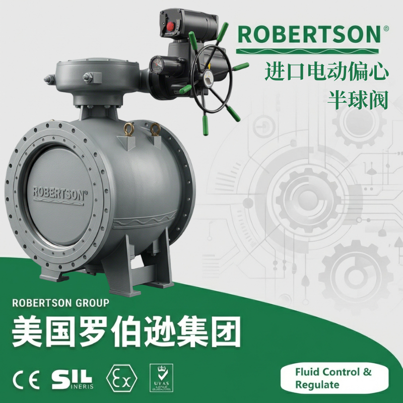 进口电动偏心半球阀-美国罗伯逊ROBERTSON