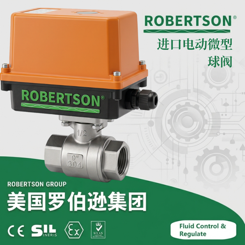 进口电动微型球阀-美国罗伯逊ROBERTSON