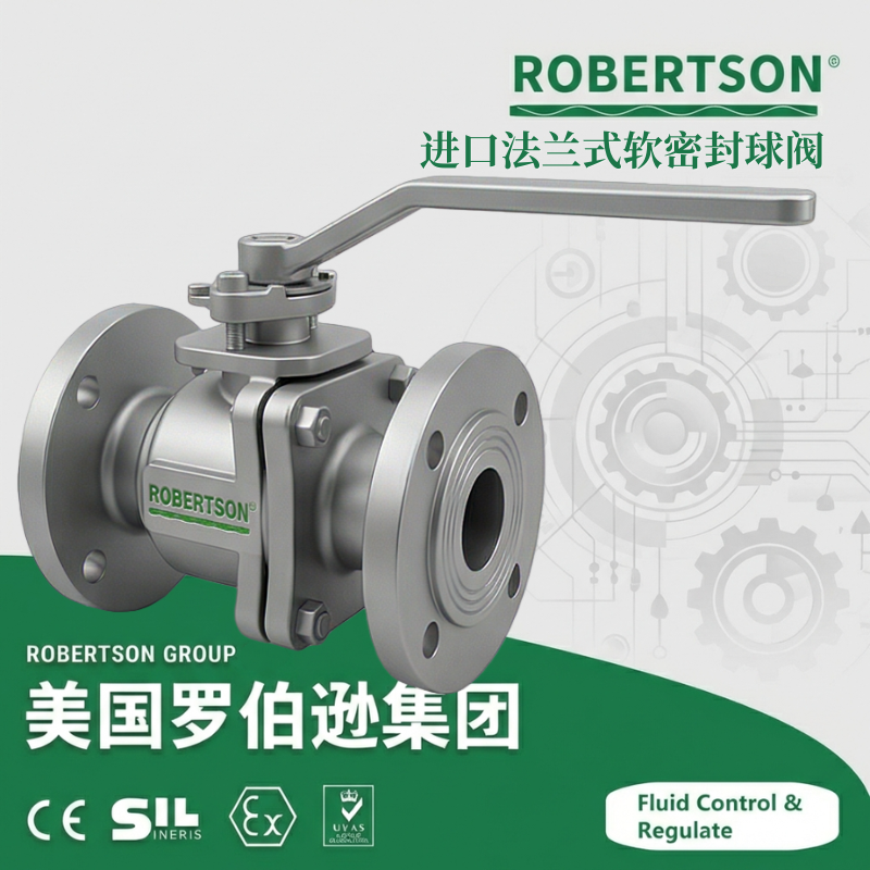 进口法兰式软密封球阀-美国罗伯逊ROBERTSON