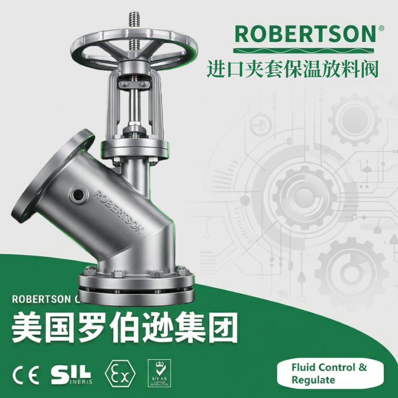进口夹套保温放料阀-美国罗伯逊ROBERTSON