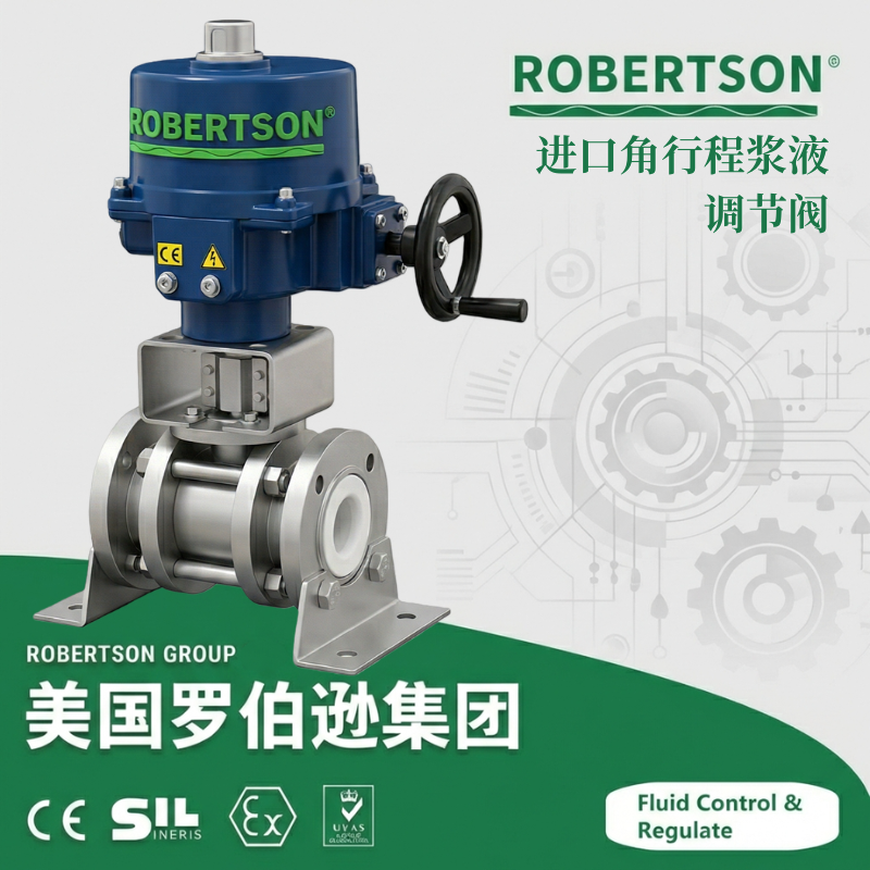 进口角行程浆液调节阀-美国罗伯逊ROBERTSON