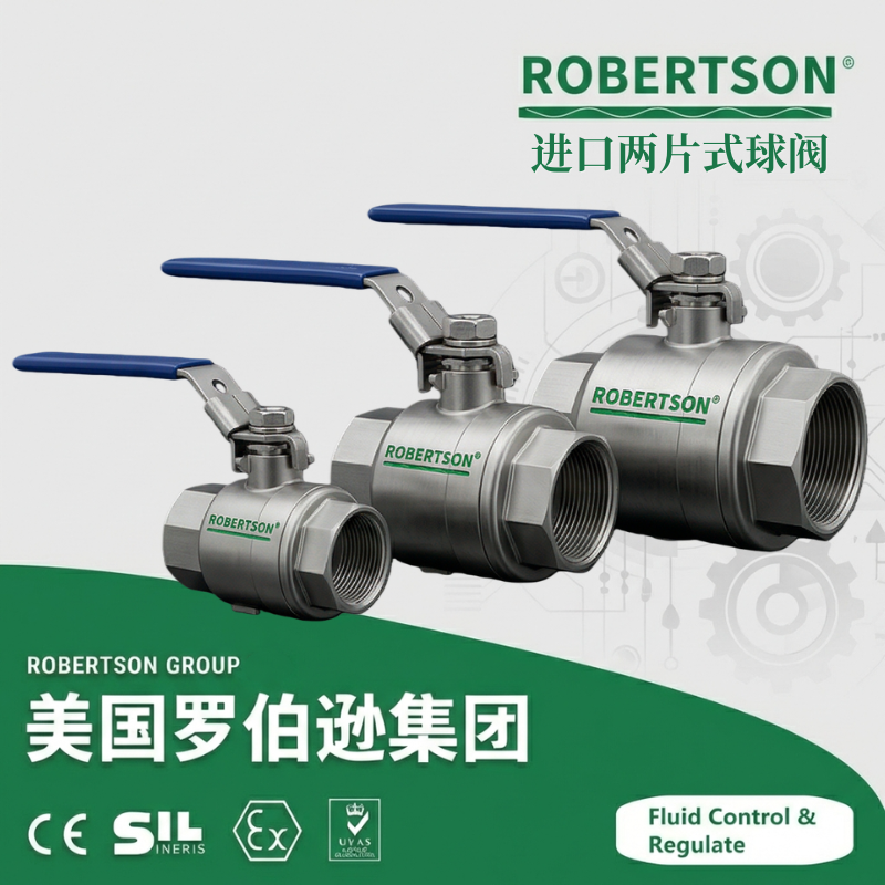 进口两片式球阀-美国罗伯逊ROBERTSON