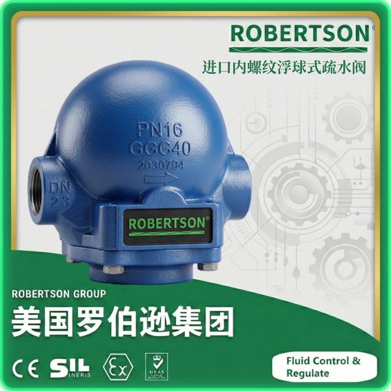 进口内螺纹浮球式疏水阀-美国罗伯逊ROBERTSON