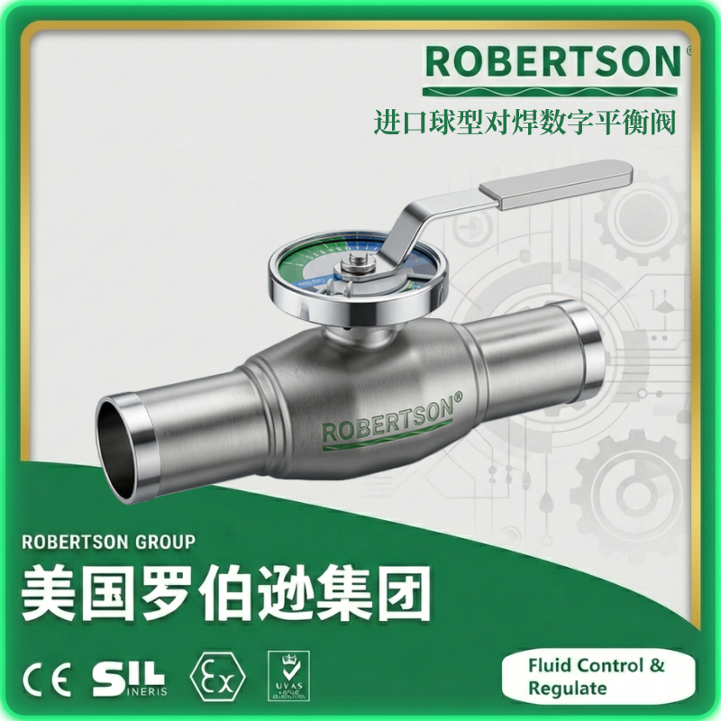 进口球型对焊数字平衡阀-美国罗伯逊ROBERTSON