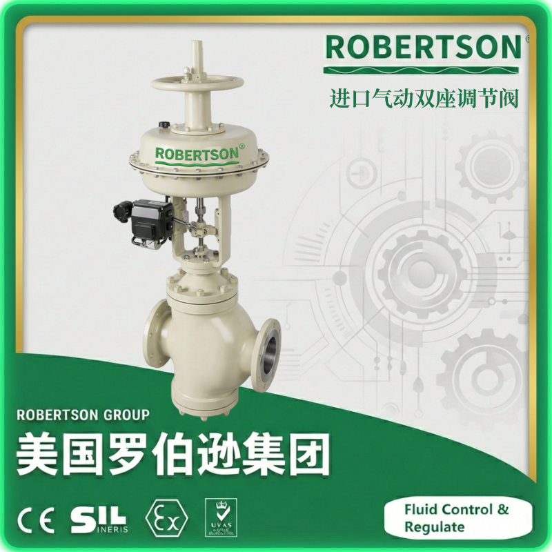 进口气动双座调节阀-美国罗伯逊ROBERTSON
