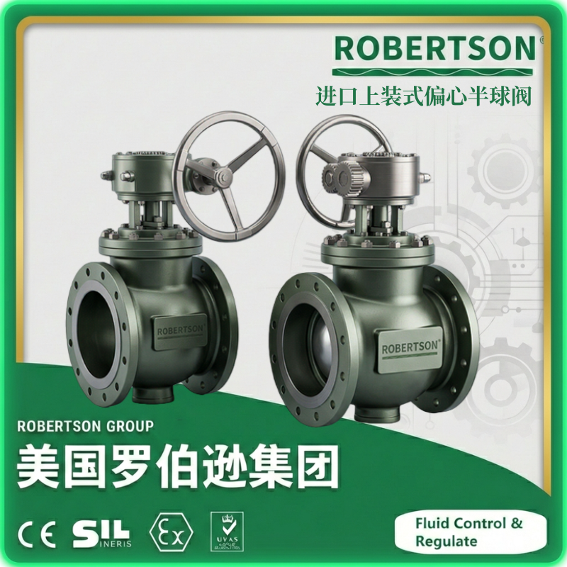 进口上装式偏心半球阀-美国罗伯逊ROBERTSON