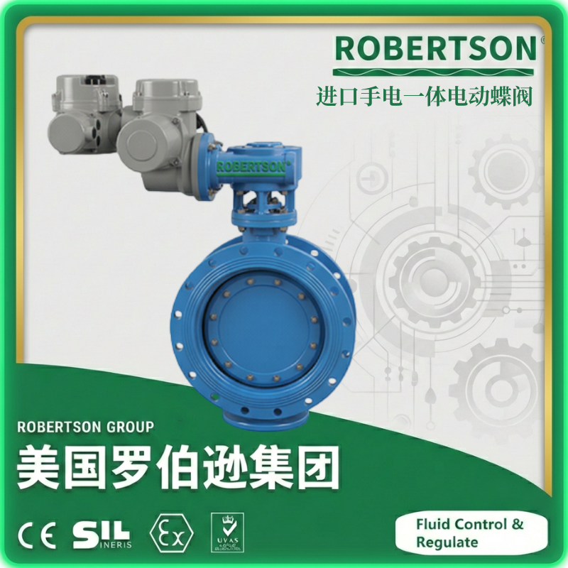 进口手电一体电动蝶阀-美国罗伯逊ROBERTSON