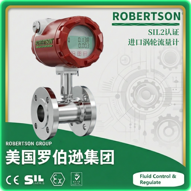 进口SIL2认证涡轮流量计-美国罗伯逊ROBERTSON