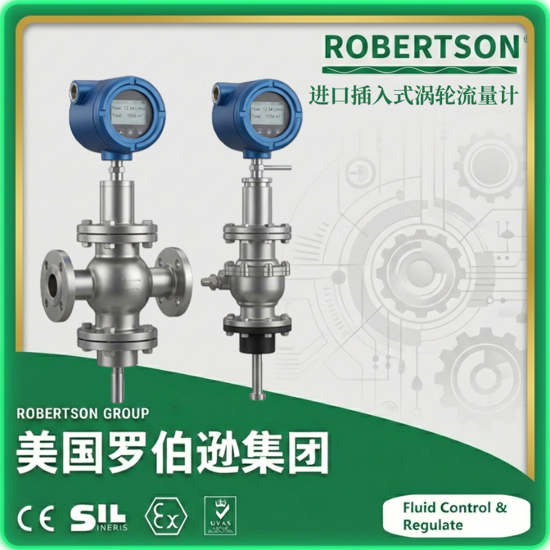 进口插入式涡轮流量计-美国罗伯逊ROBERTSON