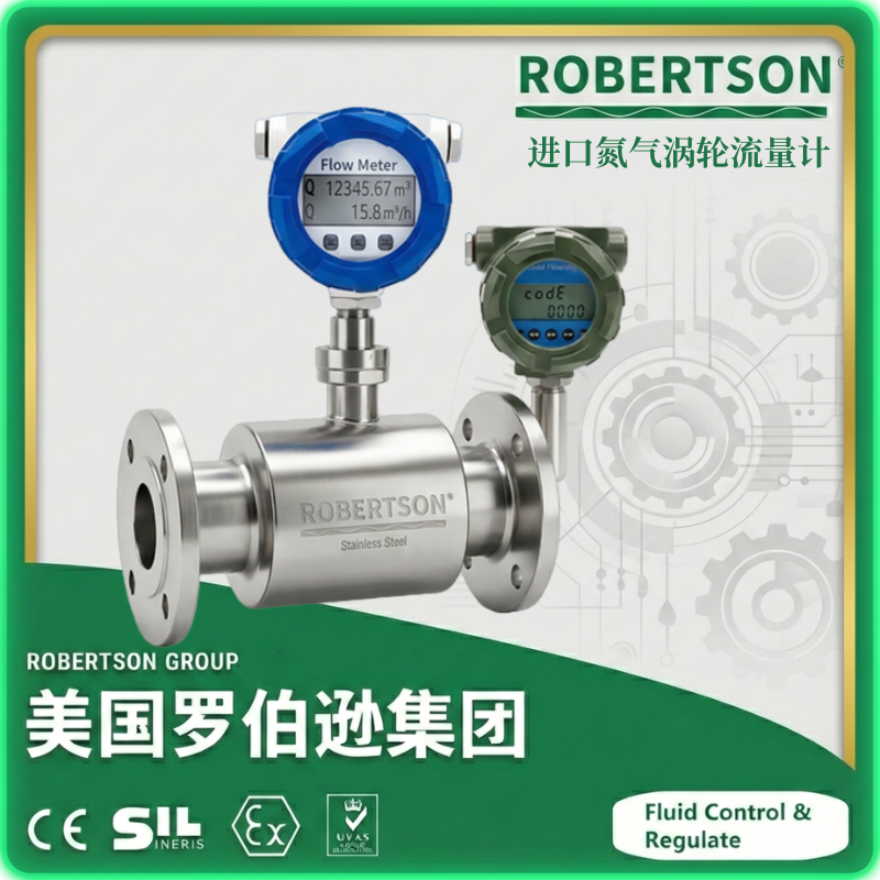 进口氮气涡轮流量计-美国罗伯逊ROBERTSON