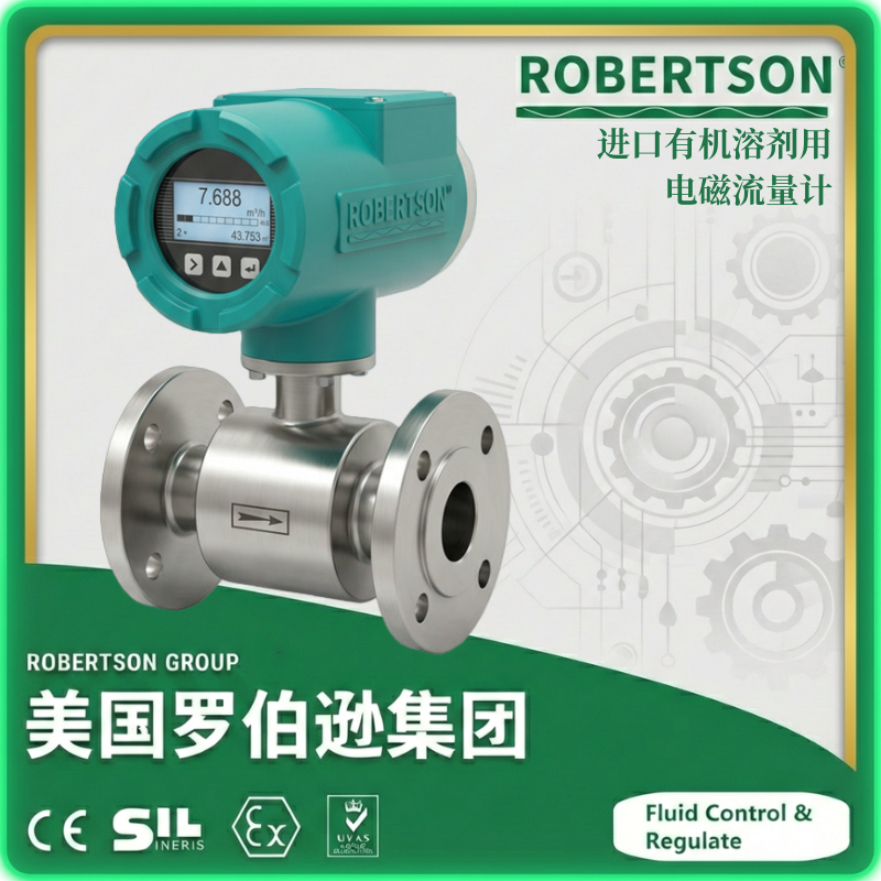 有机溶剂用电磁进口流量计-美国罗伯逊ROBERTSON