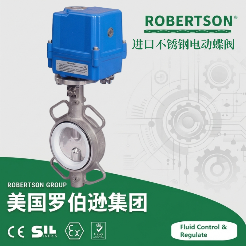 进口不锈钢电动蝶阀-美国罗伯逊ROBERTSON