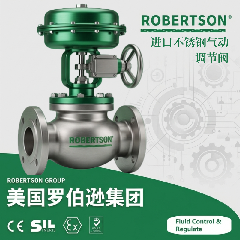 进口不锈钢气动调节阀-美国罗伯逊ROBERTSON