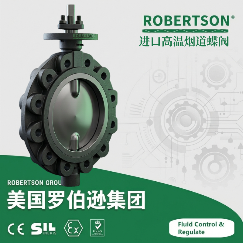 进口高温烟道蝶阀-美国罗伯逊ROBERTSON