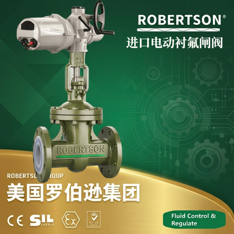 美国罗伯逊ROBERTSON进口电动衬氟闸阀：全面解析与应用指南