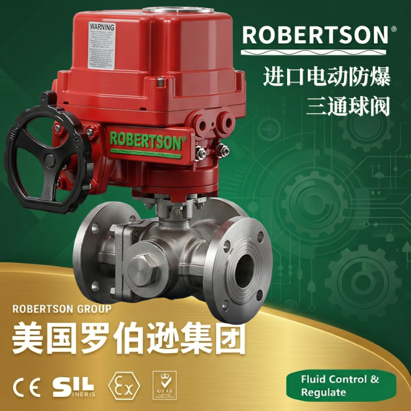 美国罗伯逊ROBERTSON进口电动防爆三通球阀：全面解析与应用指南