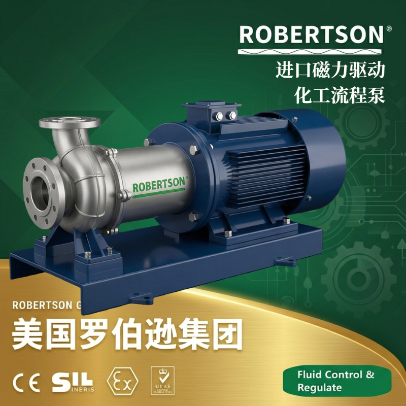 美国罗伯逊ROBERTSON进口磁力驱动化工流程泵：全面解析与应用指南