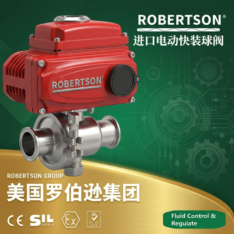 美国罗伯逊ROBERTSON进口电动快装球阀：全面解析与应用指南